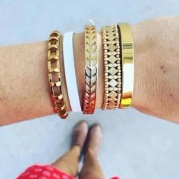 💜 Stella & Dot Cage Cuff GOLD Brand New! - Picture 2 of 6